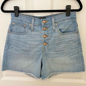 J.Crew High-rise Button Fly Denim Short